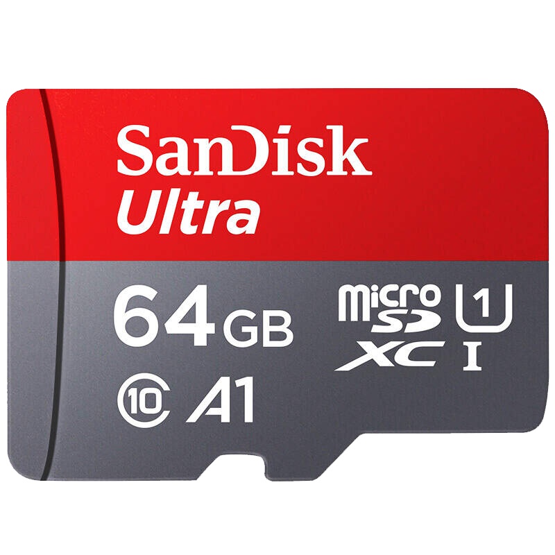 闪迪(SanDisk)TF卡64G 手机内存卡读120MB/s CLASS10存储卡Micro SD卡(不支持华为手机)