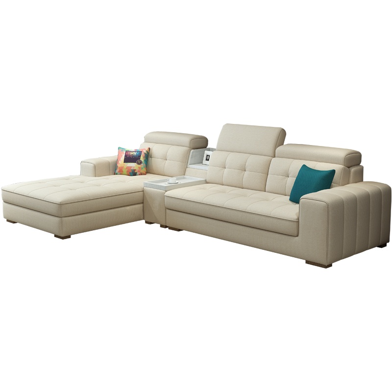 佐丽雅现代简约布艺沙发小户型客厅沙发组合经济型整装沙发家具SNS11