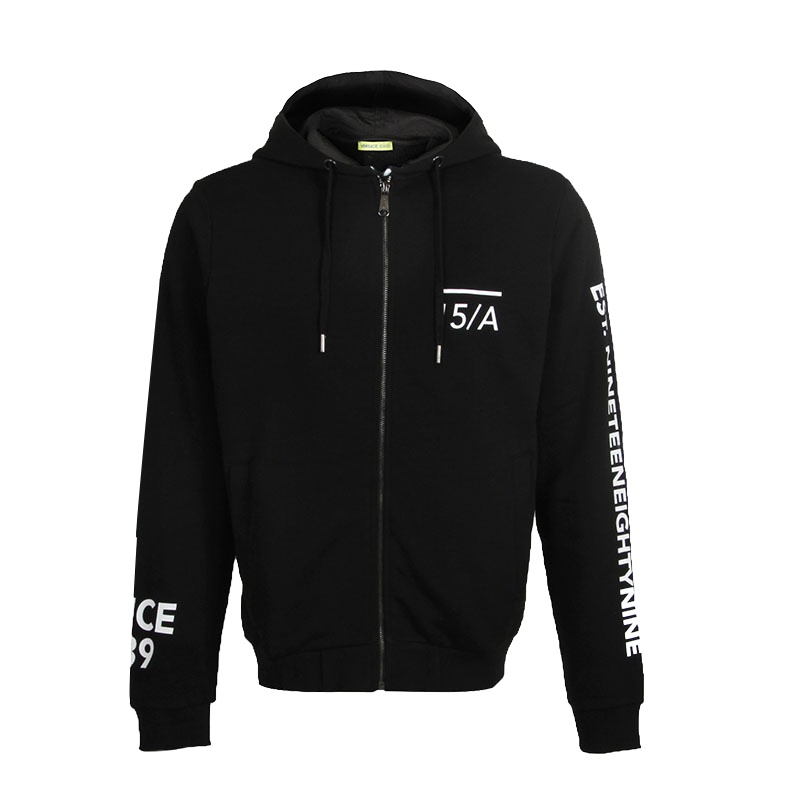 Versace Jeans范思哲 19新款男士字母图案拉链长袖外套 B7GTB7FB 36604 899