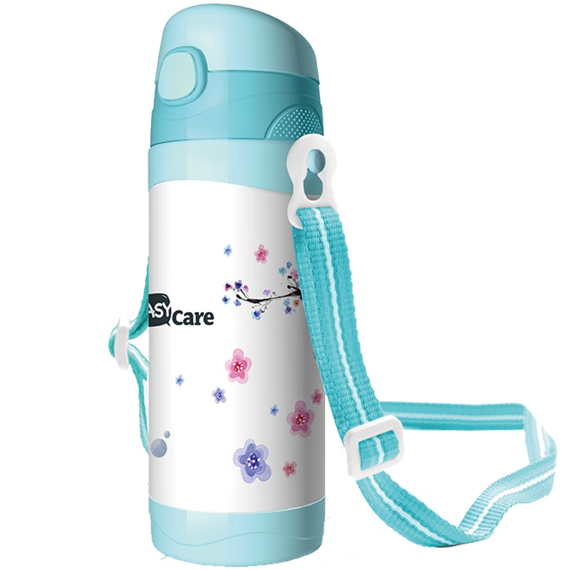 伊斯卡尔(Easy Care)420ml儿童保温杯水杯婴儿学饮杯宝宝吸管杯学生水壶