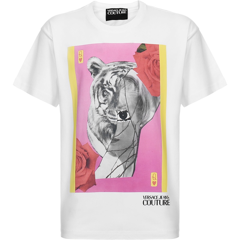 VERSACE JEANS COUTURE 范思哲 男士 棉质圆领短袖T恤 B3GVA7L6 30295