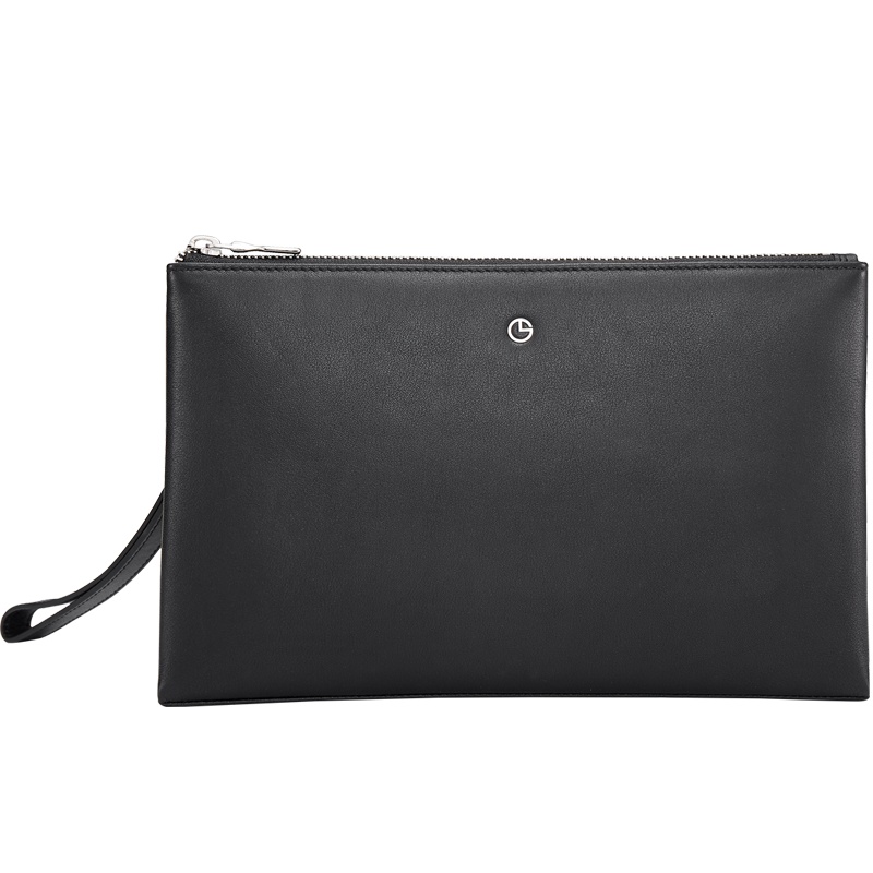 金利来(GOLDLION)男士手拿包 新款时尚手拿信封包头层牛皮多功能商务大容量手包男