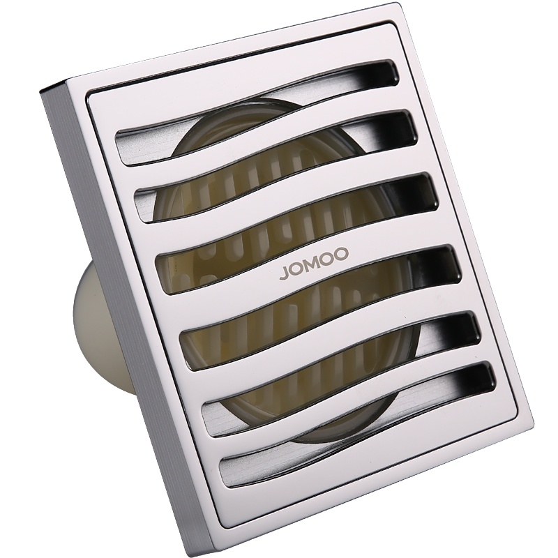 JOMOO九牧精铜镀铬地漏大排量下水地漏卫生间厨房防虫防臭下水地漏92147