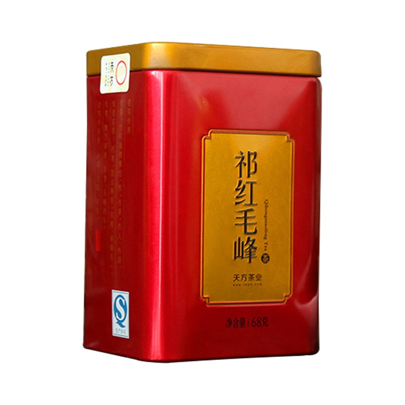 天方祁门红茶毛峰68g听装 条形浓香型红茶