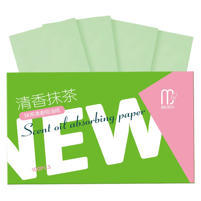 佰魅伊人 抹茶清香吸油纸100片