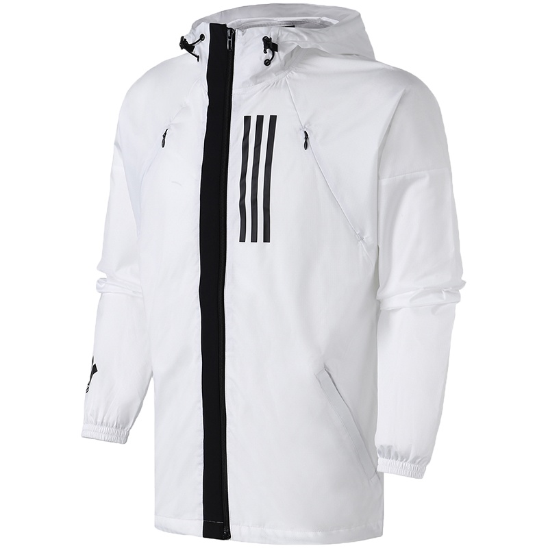 阿迪达斯男服外套夹克防风服薄款WND休闲运动服DZ0048