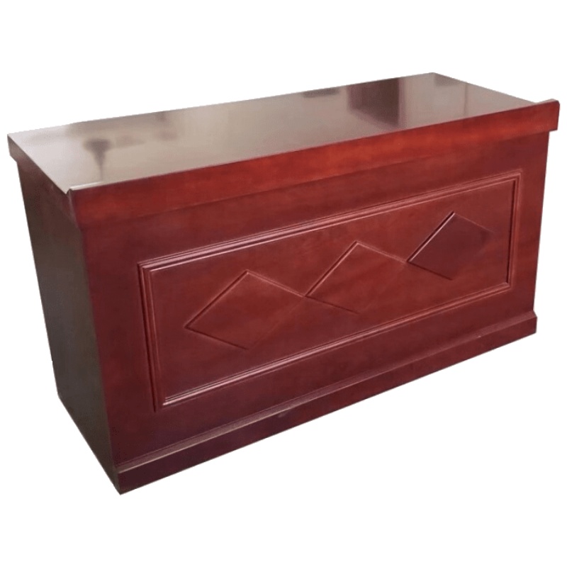 双人培训办公桌组合定做会议室桌椅油漆实木皮长条形12米会议桌安心抵