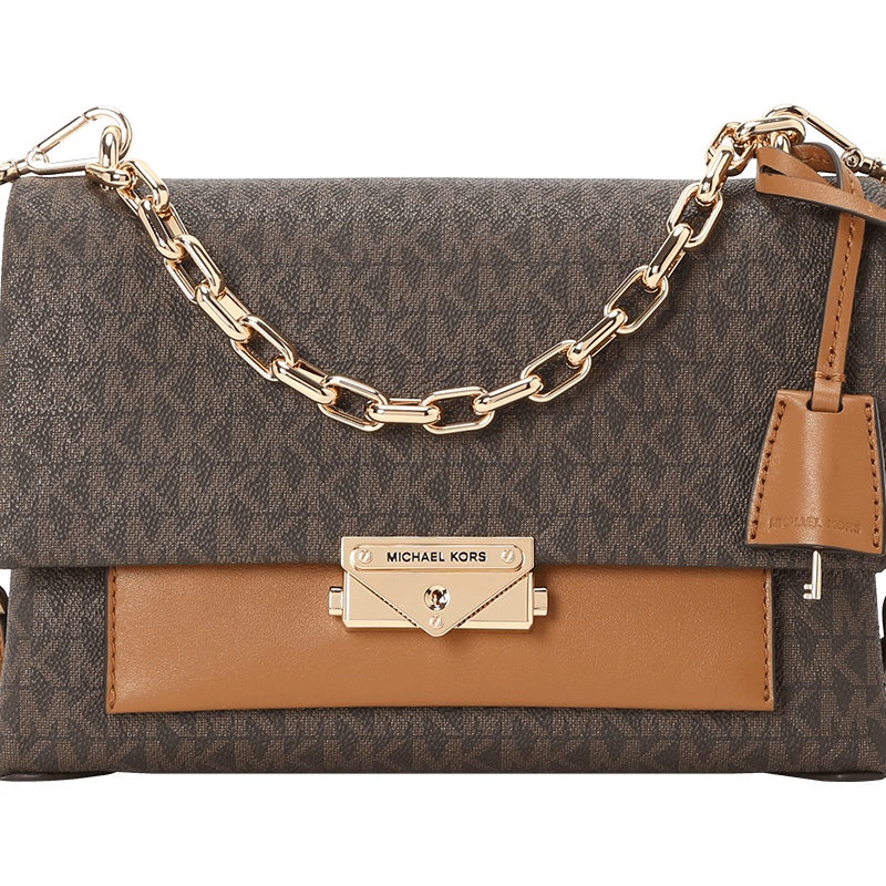 MICHAEL KORS 迈克高仕 女包 Cece 中号老花拼色单肩包30T9G0EL2B