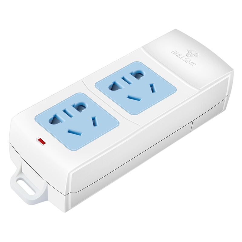 (BULL) 插座接线板不带线插排无线自接线插线板半成品拖线板弱电箱组装工程插板 无线2位无开关GN-A02(5个)