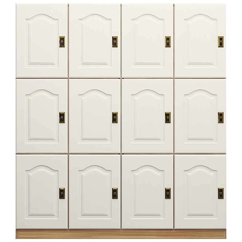 三圣 办公家具木质更衣柜员工柜健身房储物柜瑜伽馆带锁存包柜美发店浴室换衣柜