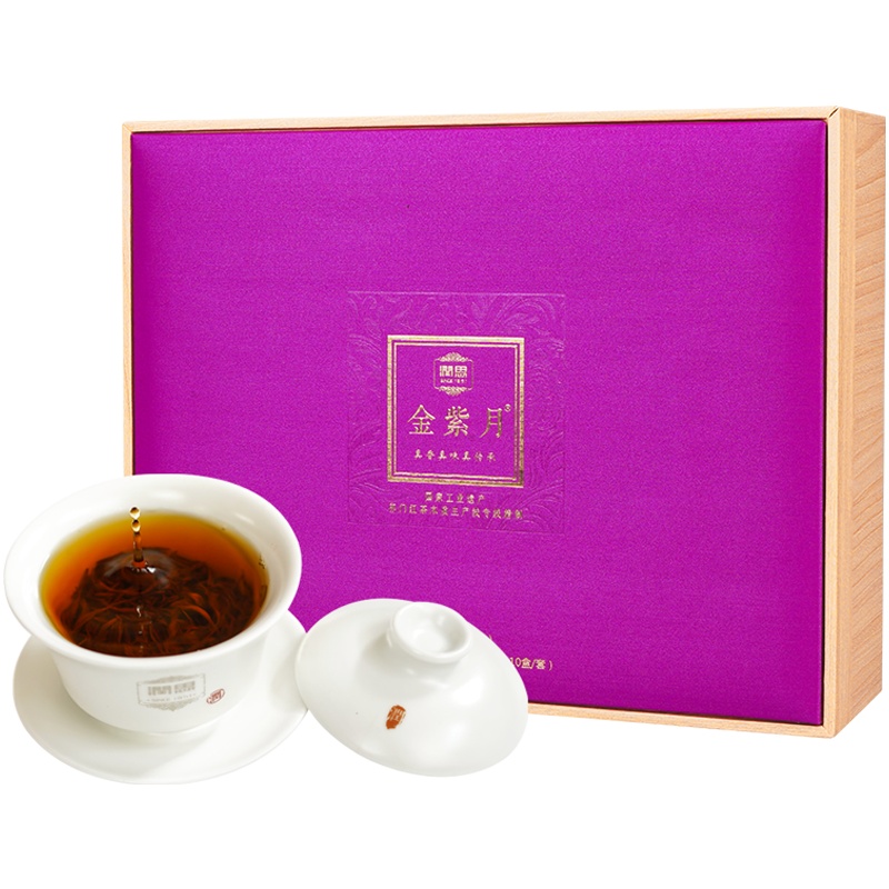 润思红茶 特级祁红毛峰金紫月礼盒160g