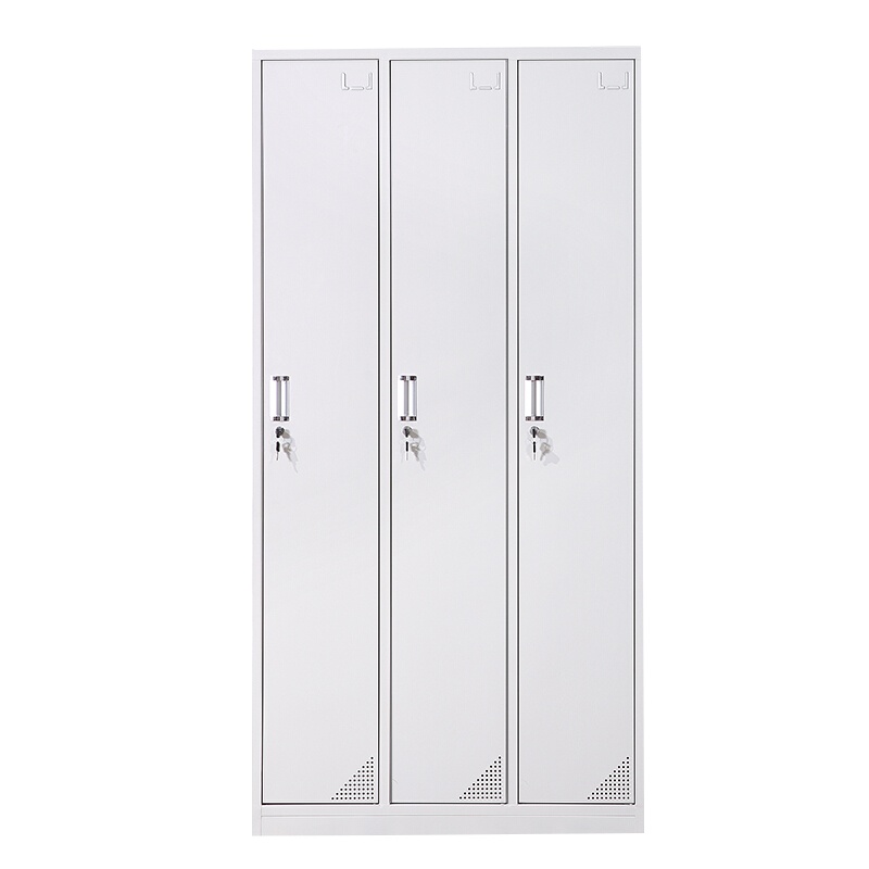 [三神]更衣柜员工柜储物柜铁皮柜三门存包柜办公柜鞋柜碗柜