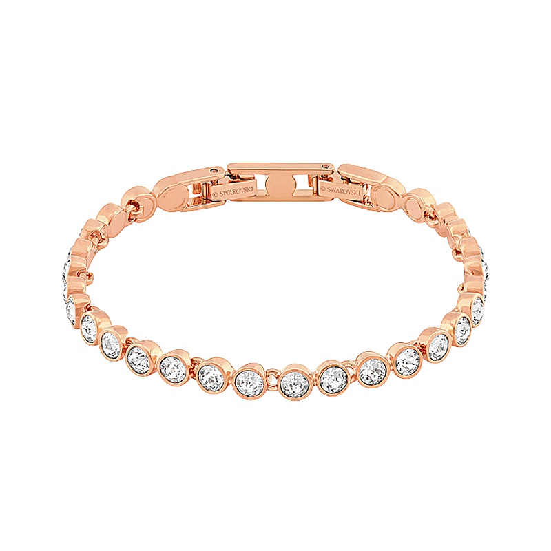 SWAROVSKI施华洛世奇玫瑰金水晶网球手链 人造水晶 送恋人5039938