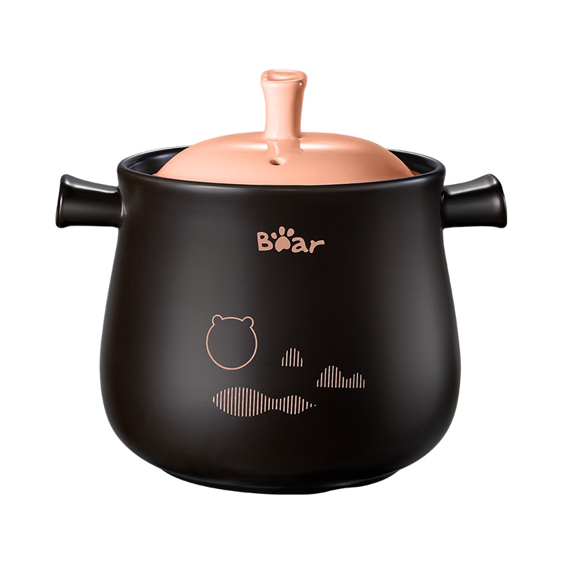 砂锅家用燃气炖锅煲汤炖汤陶瓷锅燃气灶专用煲仔饭煲汤锅沙锅 4.5L 胡萝卜橙 CP-G0018