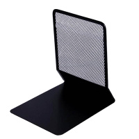 得力9191书立(黑)(2片/付)文件收纳盒 桌面文件架 资料收纳文件栏 文件筐 书架 简易桌上资料架 书立