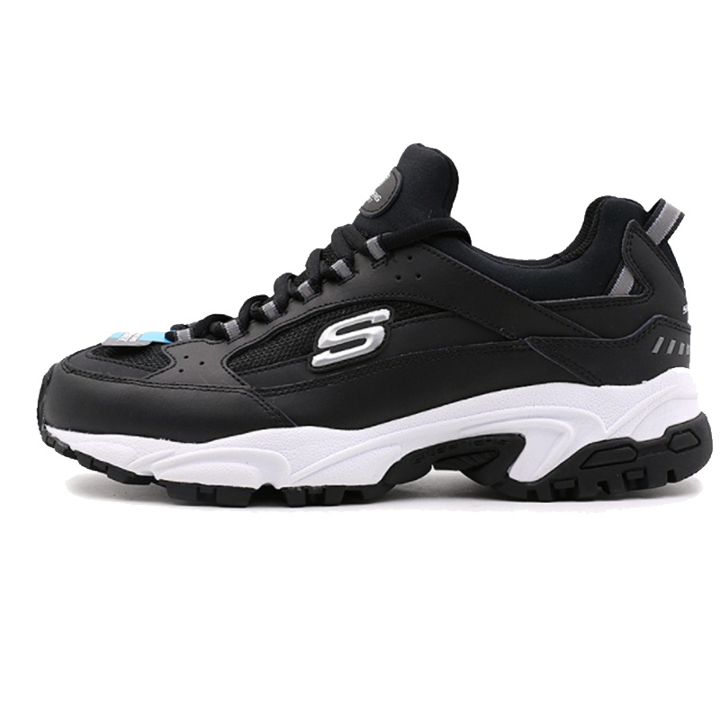 斯凯奇男鞋春秋季运动鞋透气鞋子休闲鞋666028/B LK