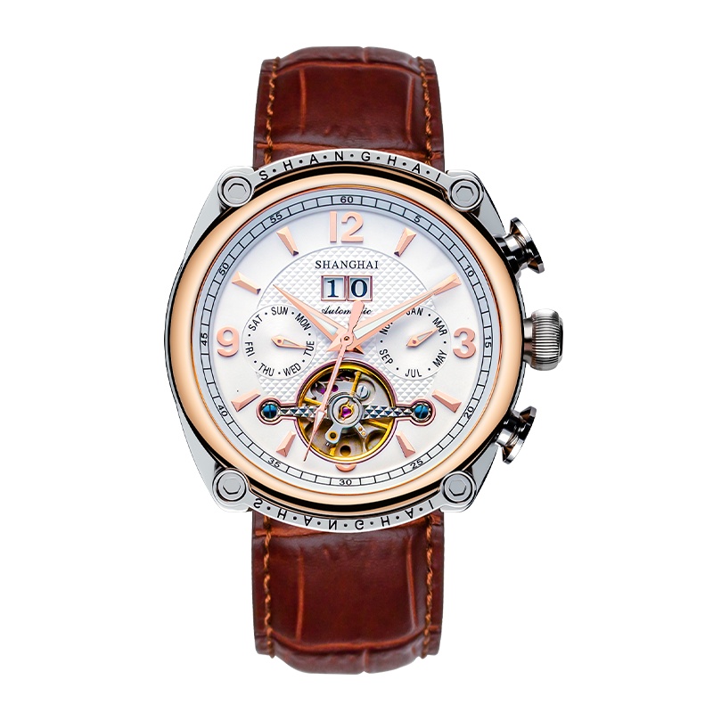 上海表SHANGHAI手表男 全自动机械表 夜光表防水男表男士腕表888