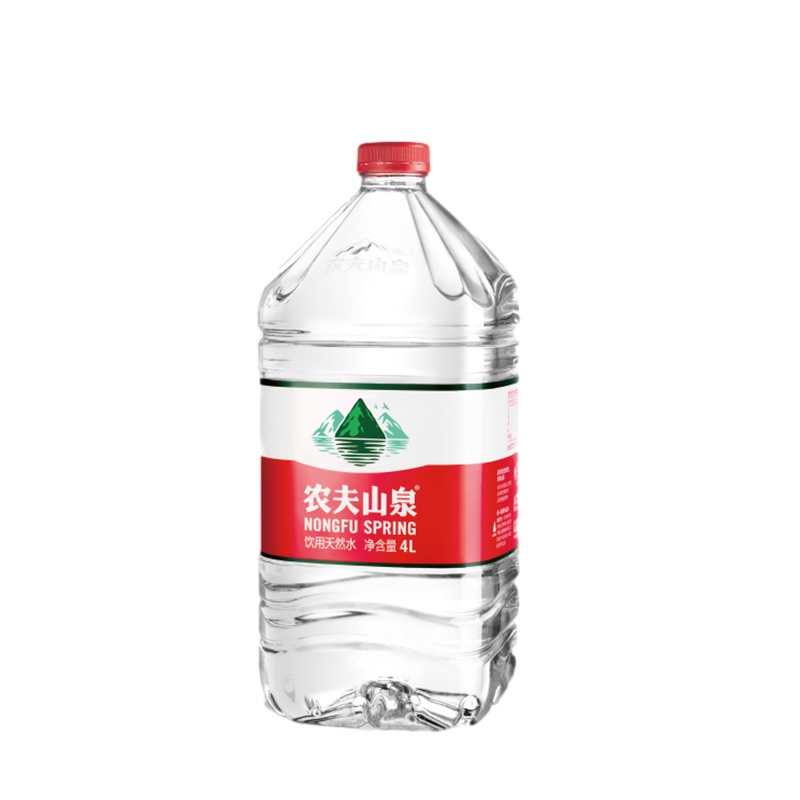 农夫山泉 天然饮用水4L*6桶整箱装 家庭泡茶水 矿物质山泉水
