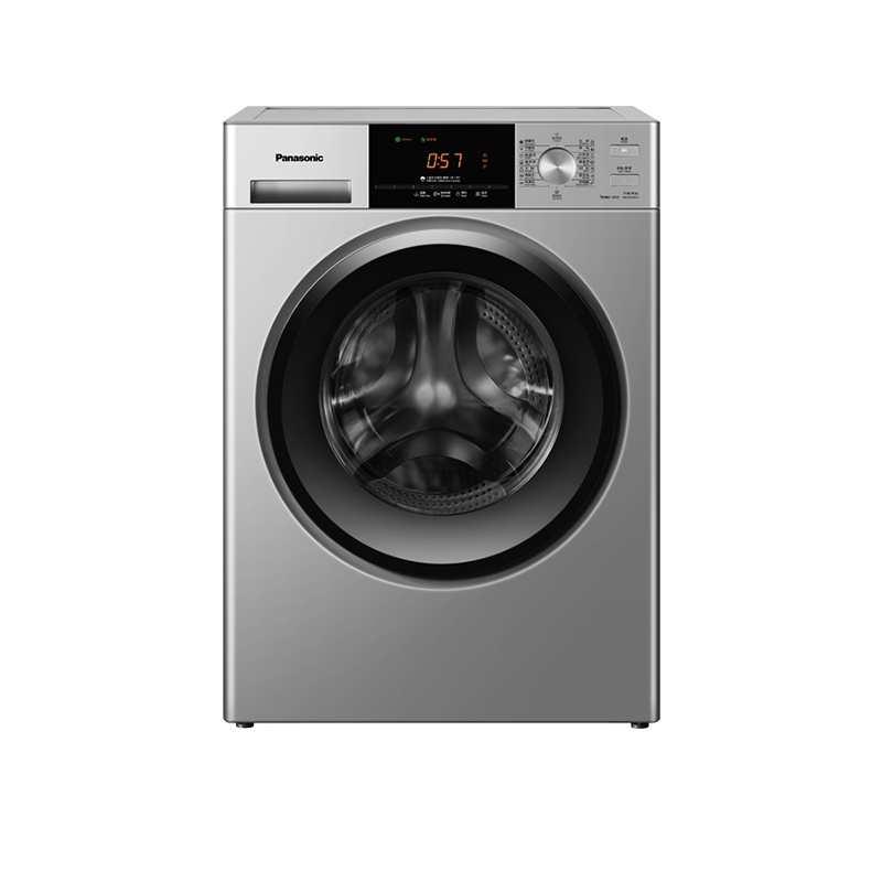 松下滚筒全自动洗衣机超薄全嵌家用租房8公斤 99.99%高效除菌 泡沫净祛渍XQG80-N82ST