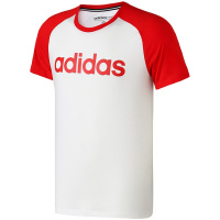 Adidas阿迪达斯NEO男装LOGO运动短袖休闲圆领T恤衫DW7918