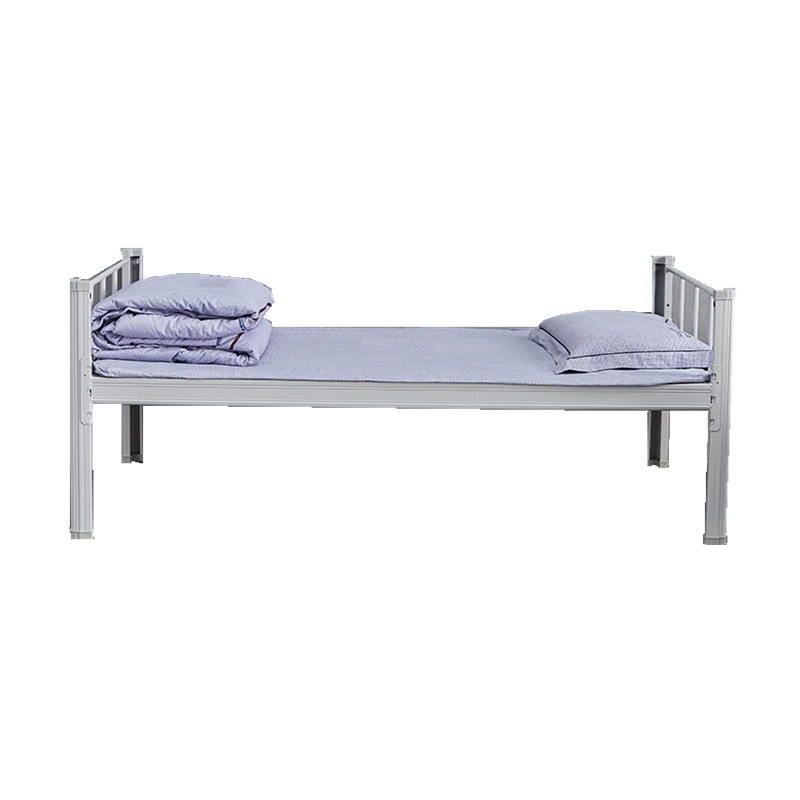 欧宝美钢架制式营具营房宿舍单人床员工公寓铁架床(五张起发)