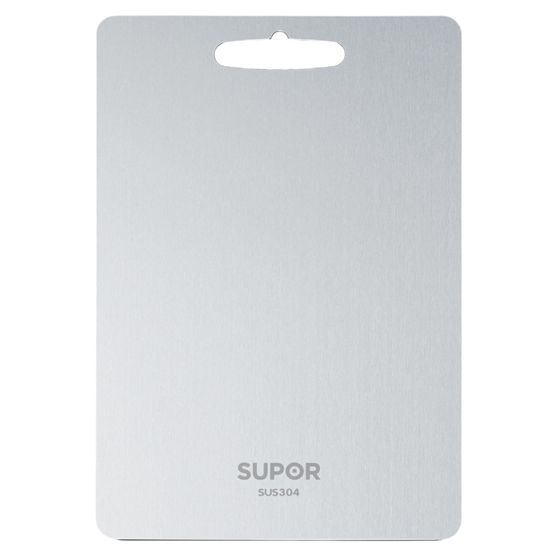 苏泊尔(SUPOR)304不锈钢砧板菜板防霉厨房案板 双面切菜板家用水果菜板 擀面揉面板婴儿辅食砧 S402820AB1