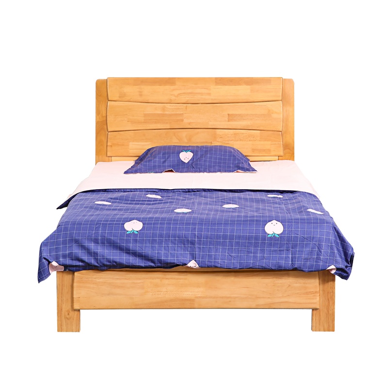 【红心家居】现代简约中式实木床卧室床1.5米双人床