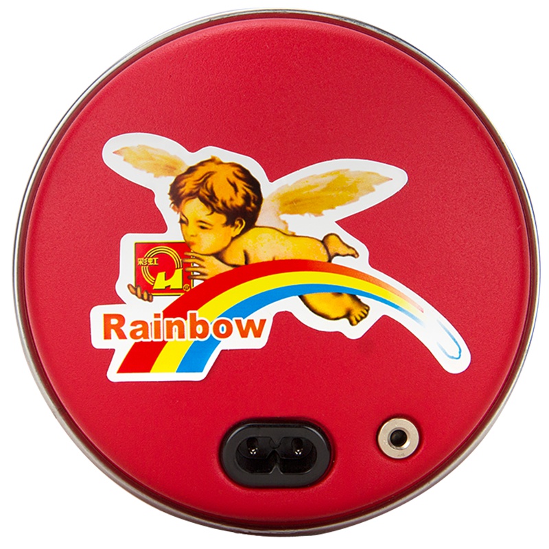 彩虹(RAINBOW)电热暖手器(中号粉色) 充电暖手炉暖手宝 取暖绒布套安全防爆