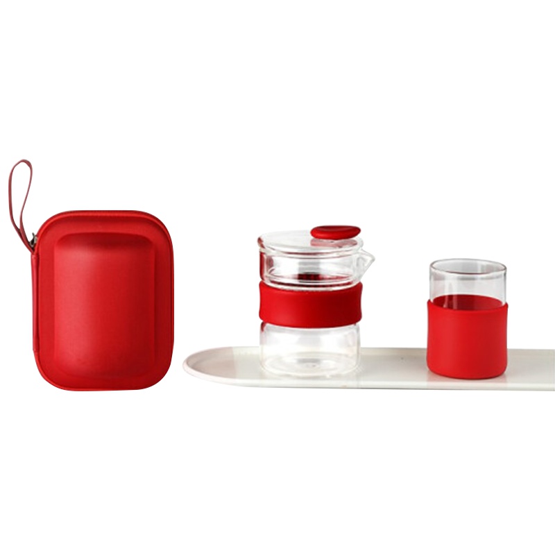 多样屋 便携玻璃茶杯组