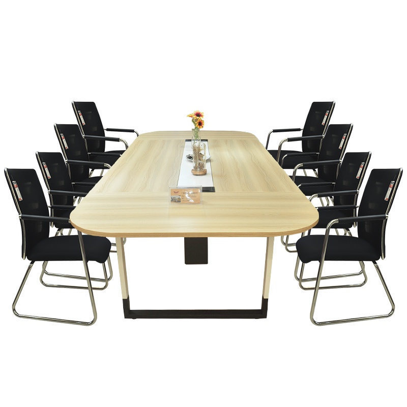 鸿业盛大FSH90-0303会议桌长桌实木皮会议台开会桌会议室办公桌接待洽谈桌会议桌会议台套餐