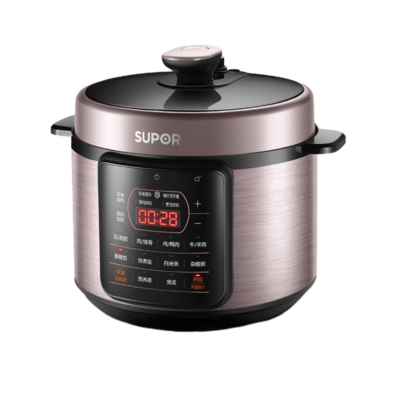 苏泊尔 (SUPOR) 电压力锅家用智能球釜双胆 预约烹饪开盖收汁4.8L/升高压锅底盘加热SY-48YC8167Q
