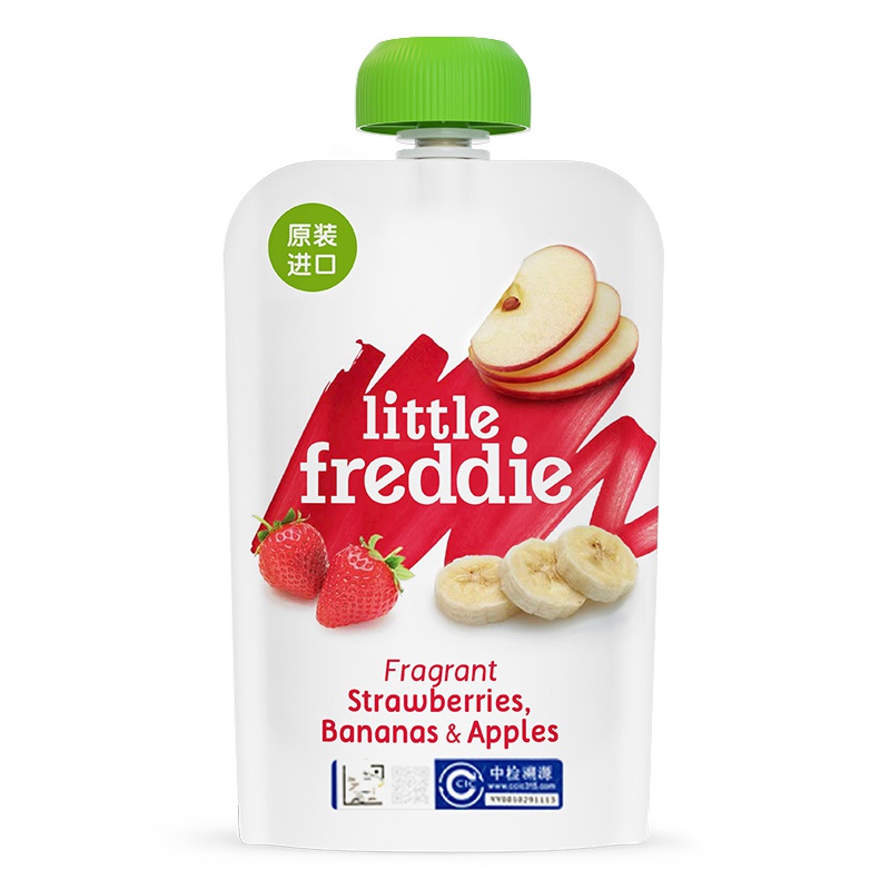 little freddie 小皮香蕉草莓苹果泥100g