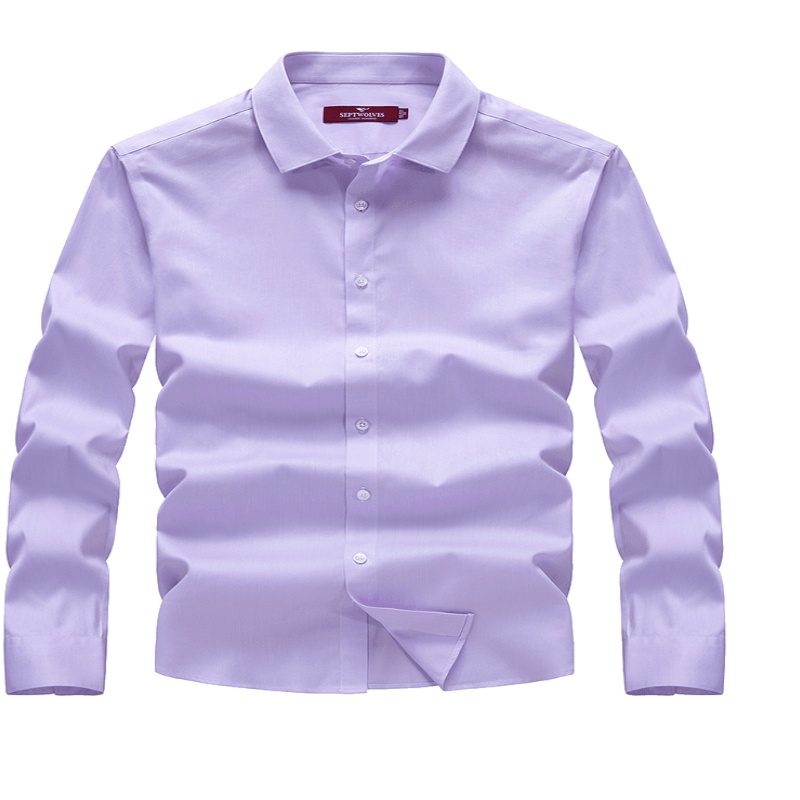 七匹狼长袖衬衫2019秋季新款青年男士韩版宽松衬衣百搭寸衫男装潮