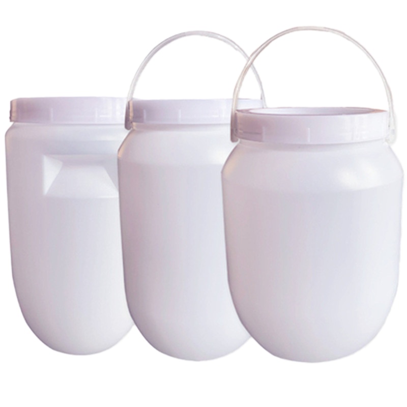 全封闭水泥塑料留样桶 取样桶6kg 塑料水泥专用取样筒 带提手(50个起订)