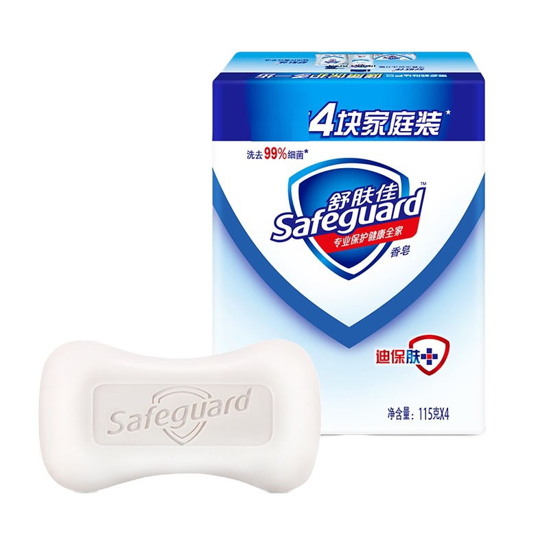 舒肤佳纯白清香型香皂115克X4 (单位:块)