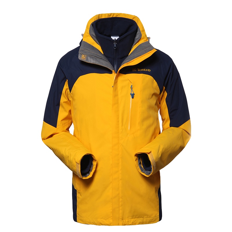 探路者(TOREAD) 冲锋衣 户外秋冬男式防风保暖套抓抓绒内胆两件套三合一冲锋衣TAWC91274/TAWC91167