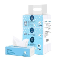 简柔婴儿纯棉柔巾宝宝一次性毛巾洁面巾洗脸擦脸洗PP 100抽*6包