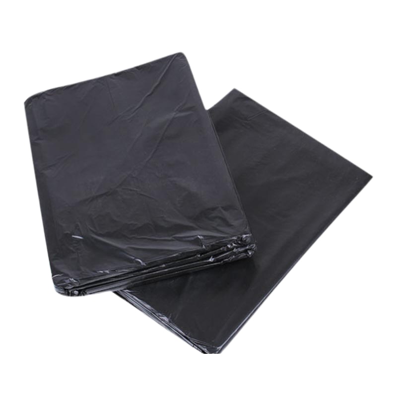 馨路达 铁路企业加厚中号垃圾袋黑色平口2000只/包 50*60cm