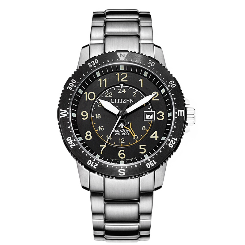 西铁城(CITIZEN)手表男士日韩品牌光动能深层防水运动休闲男表BJ7094-59E