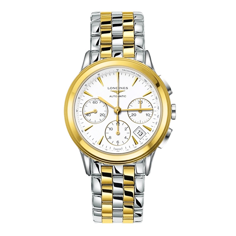 LONGINES浪琴军旗系列自动机械表男 L48033227 白色