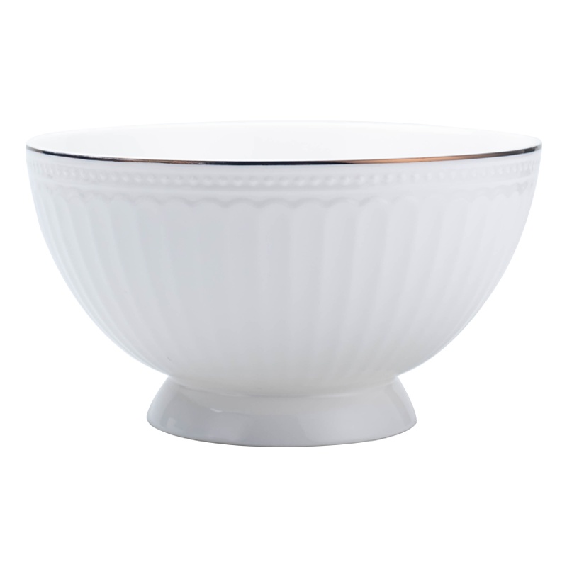 雅诚德 碗盘套装 陶瓷餐具家用碗碟套装北欧纯色抗菌瓷碗盘子碟子送礼18头礼盒装 微波炉适用 罗马假日