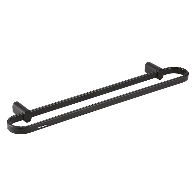 卫百斯太空铝卫生间浴室双杆毛巾架毛巾杆浴室卫浴五金卫生间挂件浴巾架