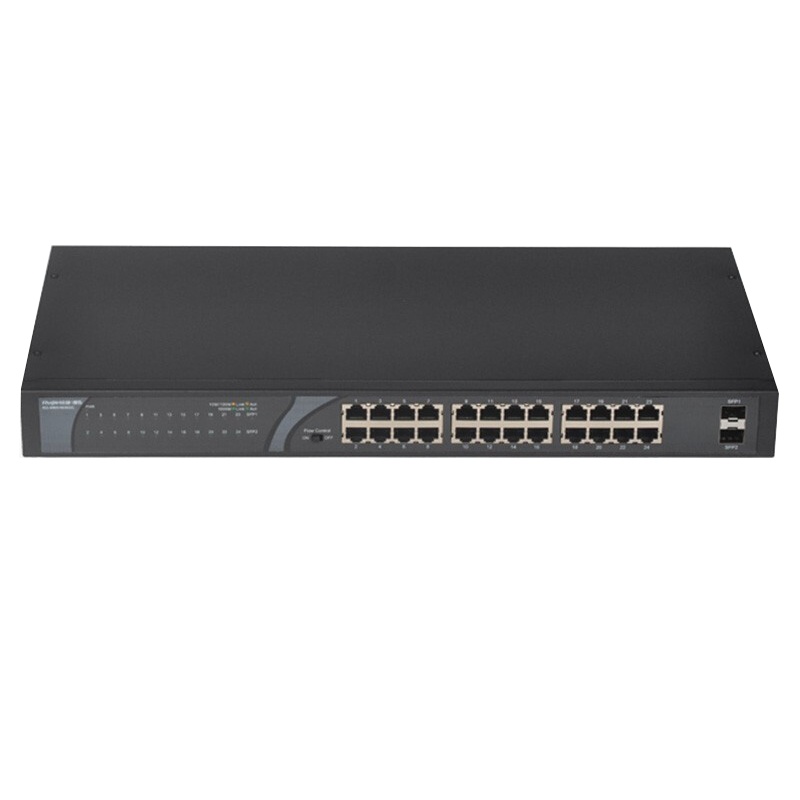睿易 锐捷 RG-NBS1826GC 24口千兆非网管企业级安防监控交换机