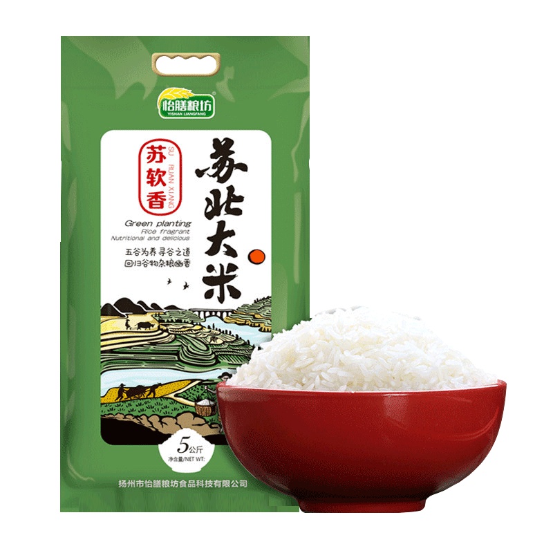 怡膳粮坊 苏软香苏北大米5kg 非东北大米