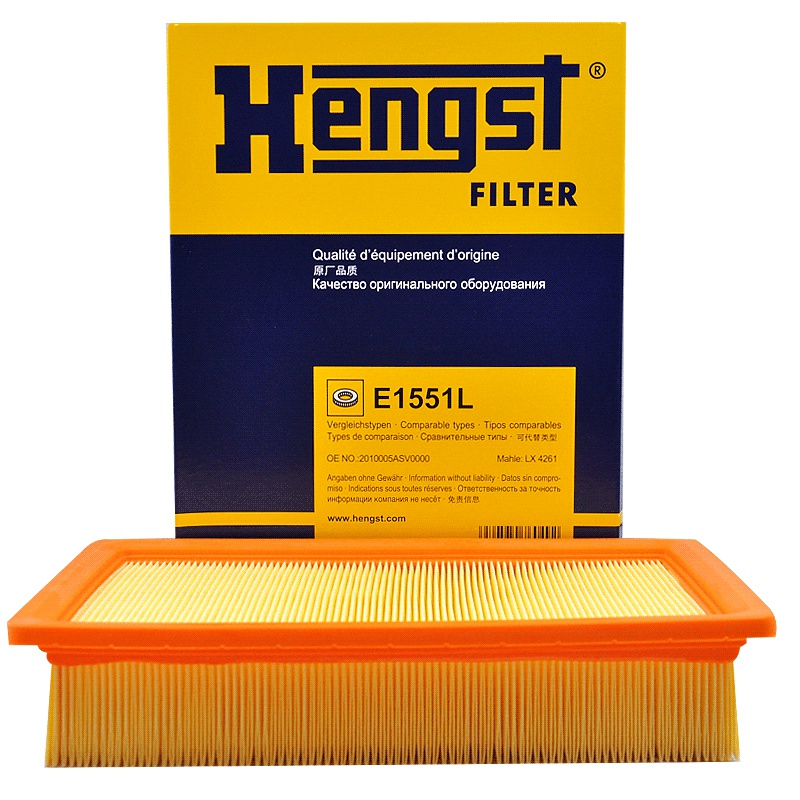 汉格斯特(hengst)空气滤清器E1551L适用于传祺GA3S GS4 1.3T 1.5T