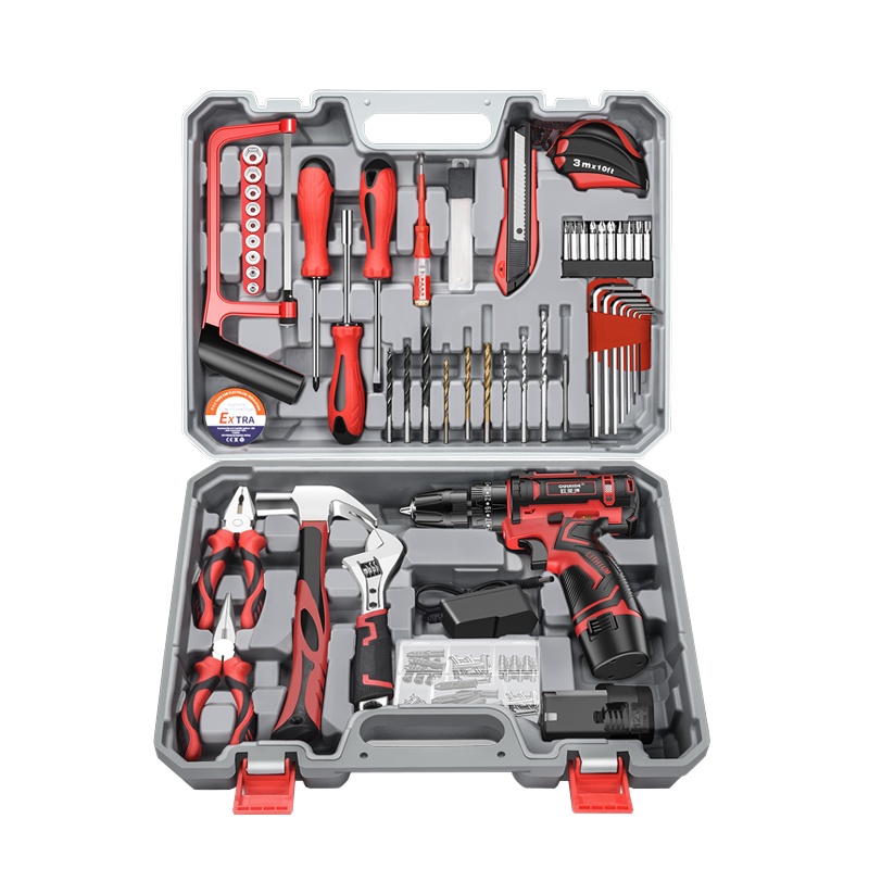 12v冲击锂电钻[旗舰万家乐套装]+双电池