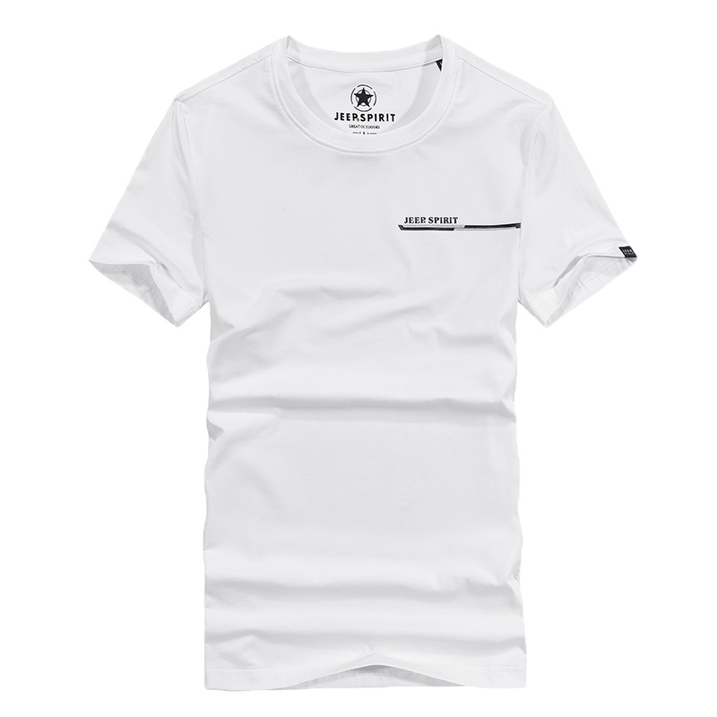 JEEP/吉普T恤男短袖夏季新款男士半袖体恤青年韩版潮流纯棉打底衫1123