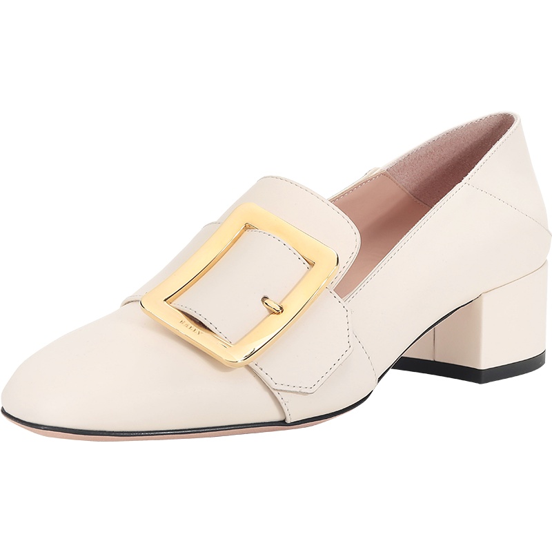 BALLY 巴利 女士皮质可踩脚粗跟单鞋 JANELLE 40