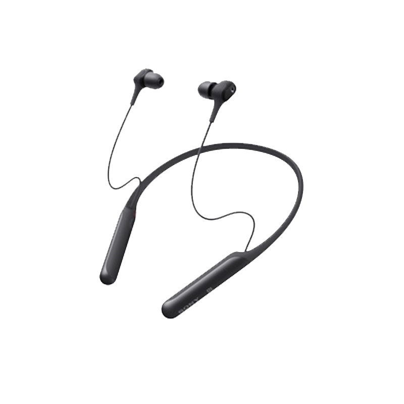 索尼(SONY)WI-C600N 颈挂式无线降噪立体声耳机 蓝牙4.0 黑色