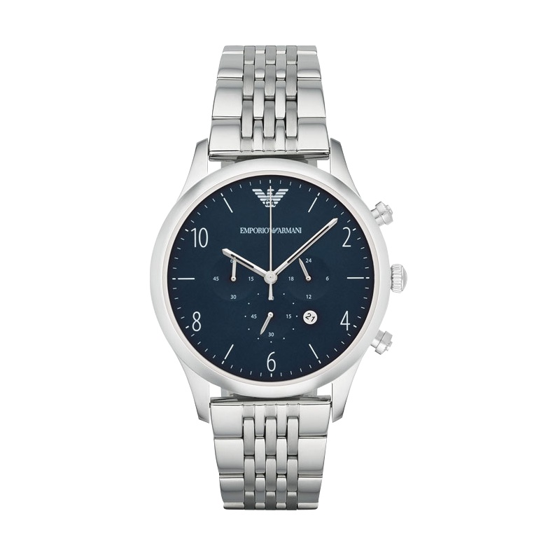 阿玛尼男表手表 非机械时尚多功能 男款腕表 AR1942 银色